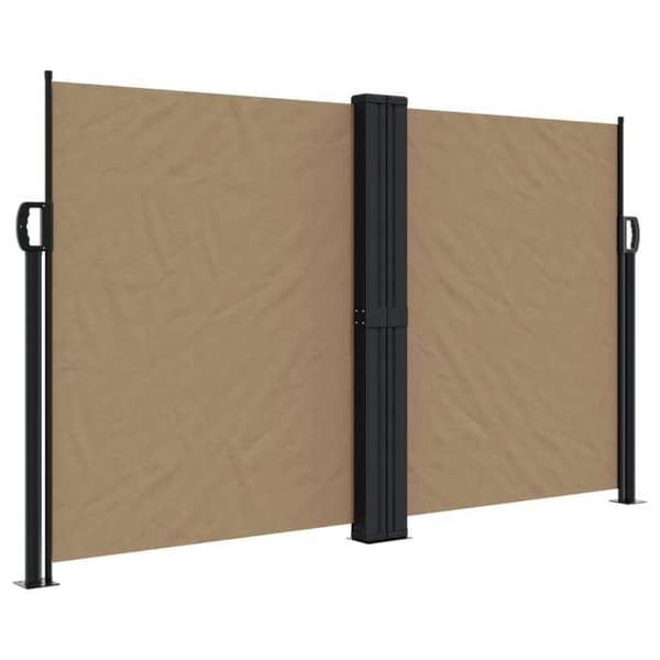 Maison Exclusive - Retractable sidokappa taupe 140x1200 cm