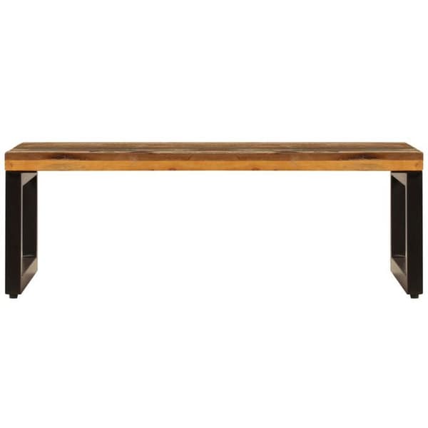 Maison Exclusive - Soffbord 100x50x35 cm av solid återvunnet trä och stål