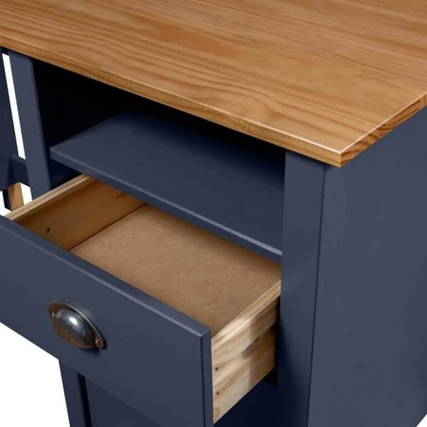 Maison Exclusive - Bureau Hill med 3 skuffer Grå 120x50x74 cm Solid fyr grå