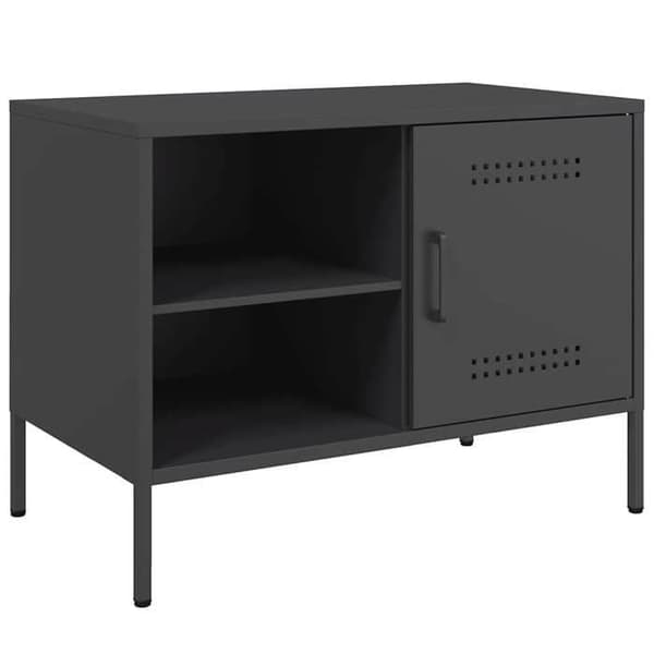 Maison Exclusive - Sort TV-møbel 68x39x50,5 cm stål Svart