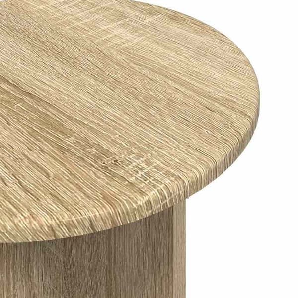 Maison Exclusive - Sæt af 2 sideborde Eg Sonoma Ø 45 x 35 cm Sonoma ek