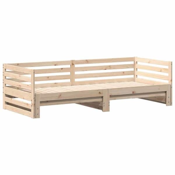 Maison Exclusive - Dagbädd med utdragbar säng utan madrass 80x200 cm Ej specificerat