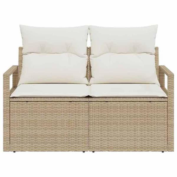 Trädgårdsoffan - EXKLUSIV HEM - 120 x 62 x 69 cm - Polyrotin - Modulär - Beige