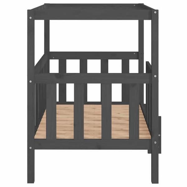 Maison Exclusive - Hundsäng Grå 105,5x83,5x100 cm Solid furu