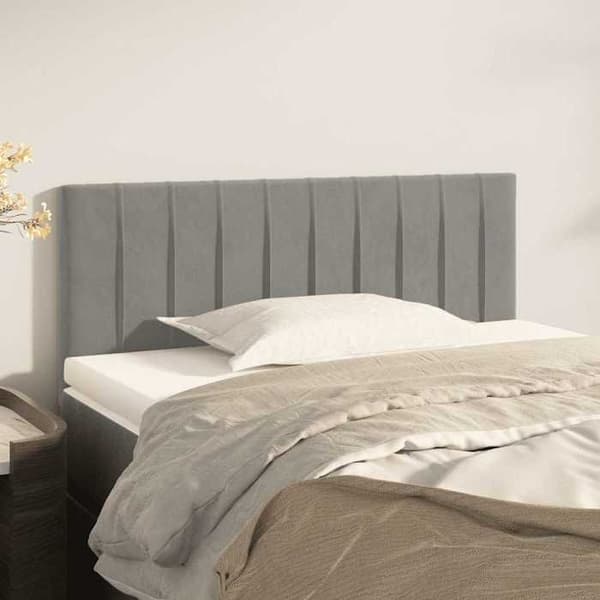 Maison Exclusive - Hovedgærde Lys Grå 90x5x78/88 cm Velour