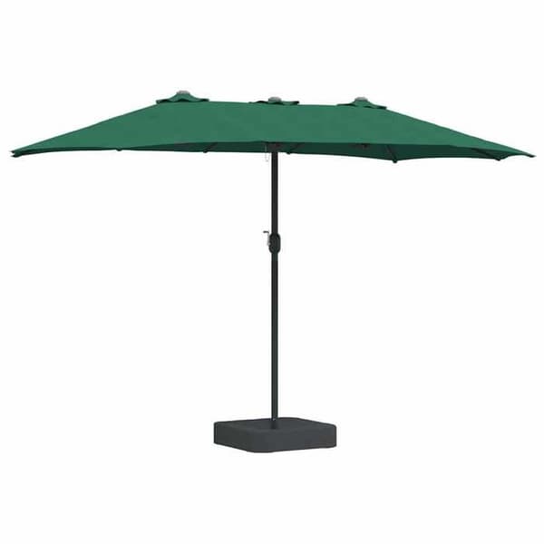Maison Exclusive - Trädgårdsparasol 385 x 209 x 244 cm Polyester och Stål Grön Grön