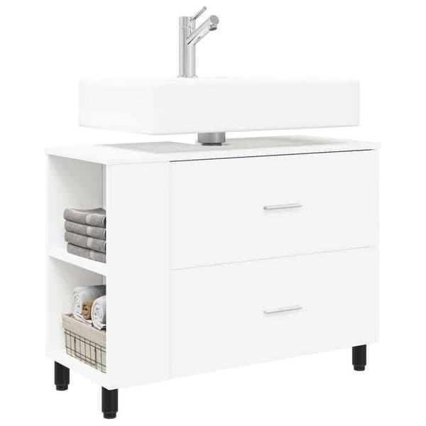 Maison Exclusive - Badeværelsesvaskeskab Hvid 80 x 35 x 60 cm Vit