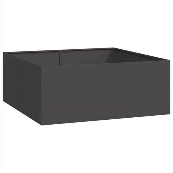 Maison Exclusive - Sort plantekasse 100x100x40 cm stål Svart