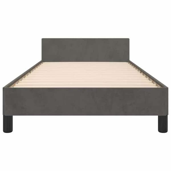 Maison Exclusive - Tumma harmaa sänkykehys ilman patjaa 100x200 cm sametti