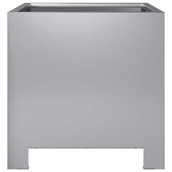 Maison Exclusive - Blomlådor 2 st 30x30x30 cm galvaniserat stål