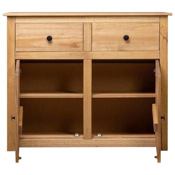 Maison Exclusive - Buffet 93x40x80 cm Solid Pin Panama Assortiment Assortiment Panama (färger och ådri
