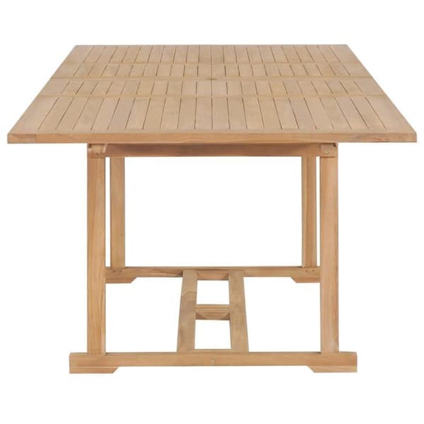 Maison Exclusive - Utökningsbart trädgårdsbord 180-280x100x75 cm i solid teak