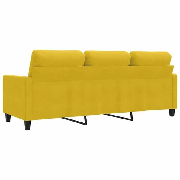 Maison Exclusive - Soffa 3-sits Gul 180 cm Sammet Gul