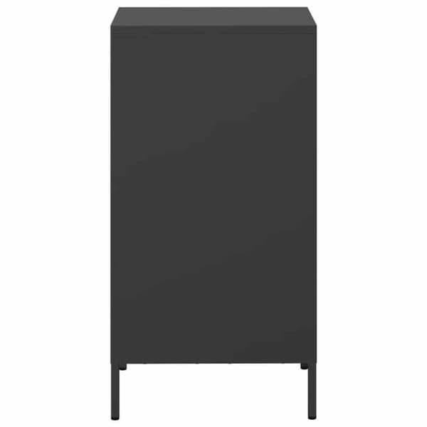 Maison Exclusive - Buffet sort 35x39x73,5 cm koldvalset stål