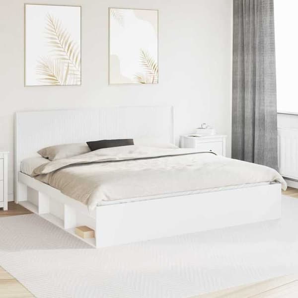 Maison Exclusive - Hovedgærde Hvid Ingeniørtræ