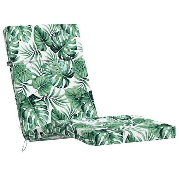 Maison Exclusive - Stolar med lång rygg, 2-pack, bladmotiv