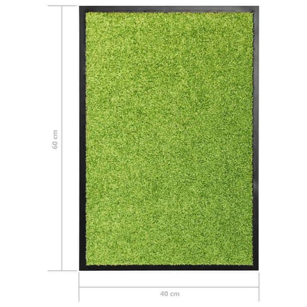 Maison Exclusive - Vaskbar dørmåtte Grøn 40x60 cm Grön
