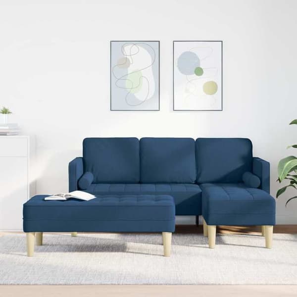 Maison Exclusive - 2 kpl sohvasetti sininen polyesteri Blå