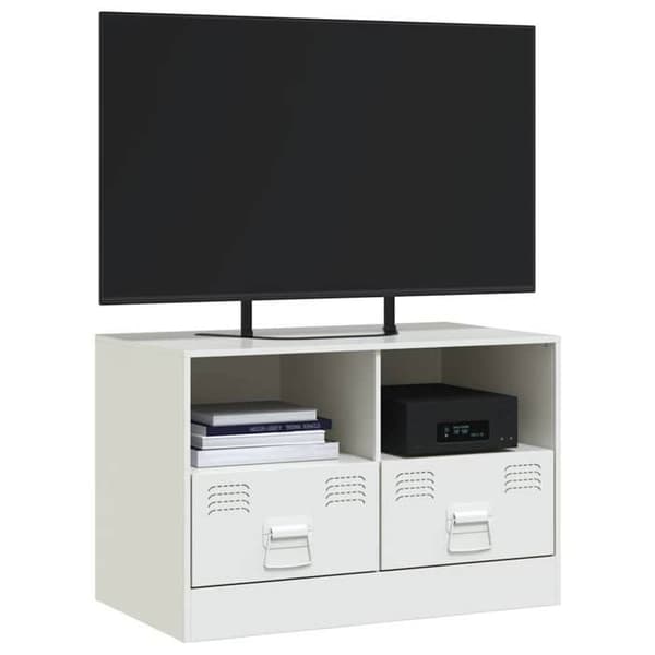 Maison Exclusive - Hvid TV-møbel 67x39x44 cm stål