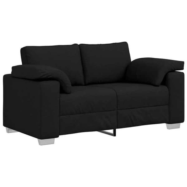 Maison Exclusive - Soffa 3 delar Svart tyg Svart