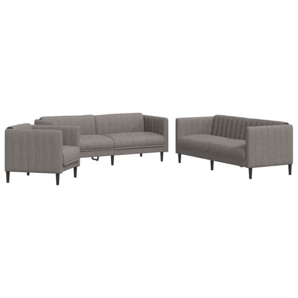 Maison Exclusive - 3 kpl taupe kangassohvasetti