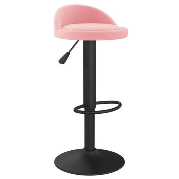 Maison Exclusive - Barstolar set om 2 rosa sammet