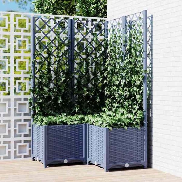 Maison Exclusive - Harmaa Sininen Puutarha 80 x 80 x 136 cm