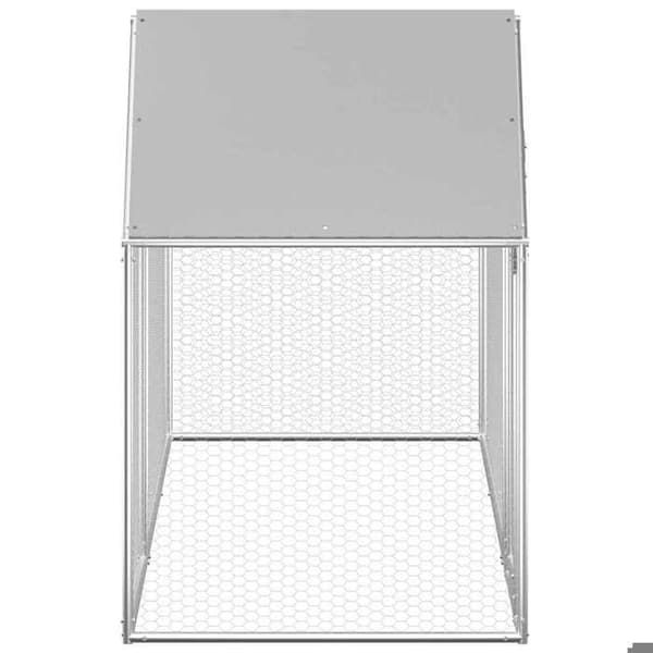 Maison Exclusive - Hönshus 3 x 1 x 1,5 m Galvaniserat stål