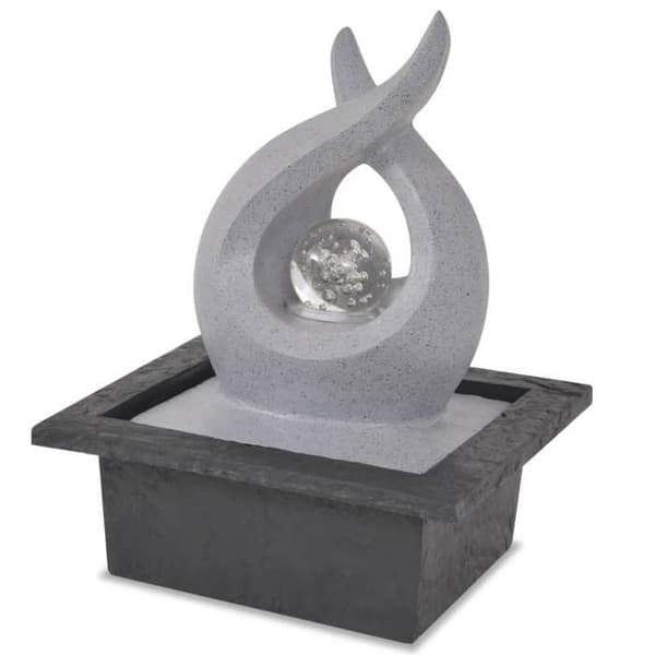 Maison Exclusive - Sisäfontaani LED-lampulla Polyresiinistä