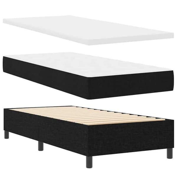 Maison Exclusive - Jousipatja mustalla 90 x 200 cm kankaalla