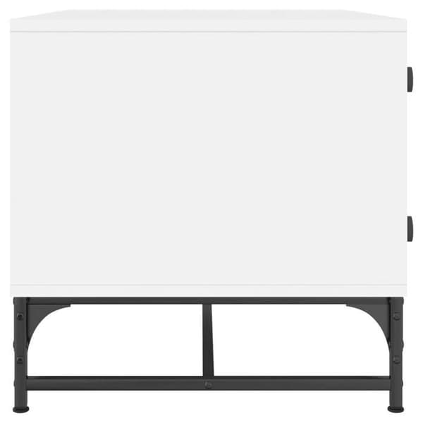 Bord - EKSKLUSIV HUS - 68,5×50×50 cm - Glasdøre - Spånplader - Stort opbevaringsrum Vit