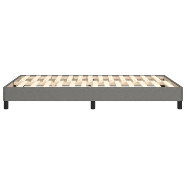 Maison Exclusive - Tummanharmaa sänkykehys, jossa on laudat 120x200 cm kangas mörkgrå