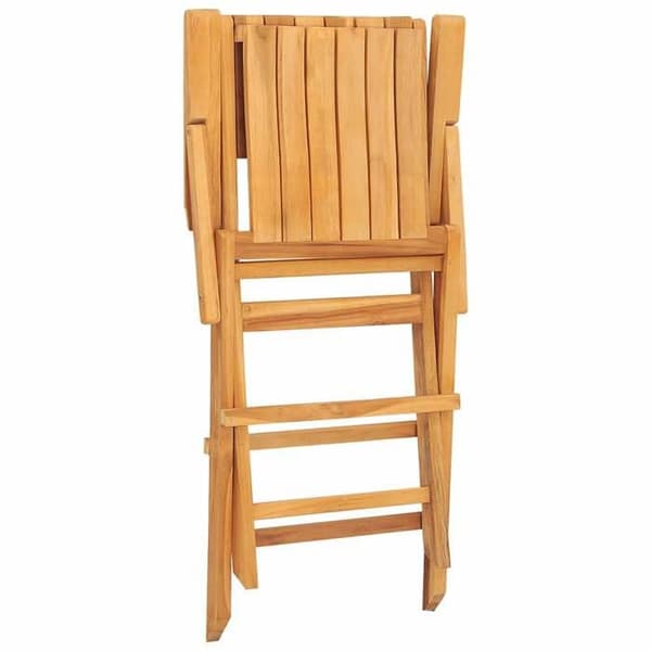 Maison Exclusive - Fällbara stolar, set om 4, 55 x 61 x 90 cm, i massivt teakträ