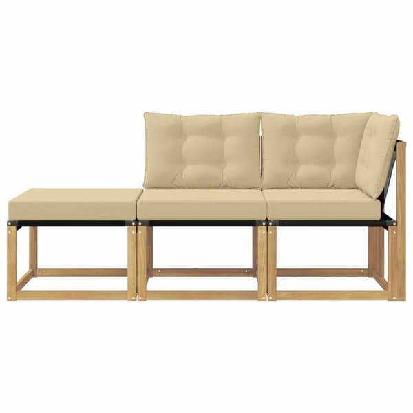 Maison Exclusive - 3 stk. Hjørnesofa i hvid