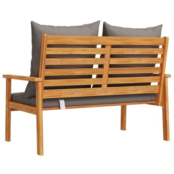 Maison Exclusive - Trädgårdssoffa 120 cm med kudde i massiv akaciaträ