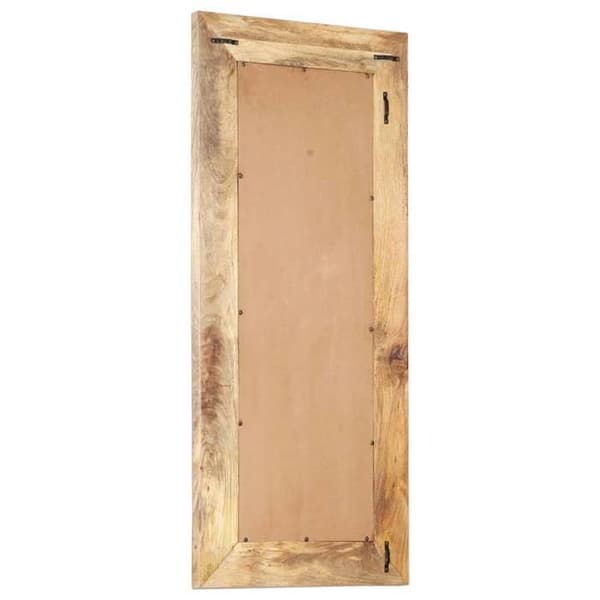 Maison Exclusive - Håndskåret spejl 110x50x2,6 cm Solid mangotræ
