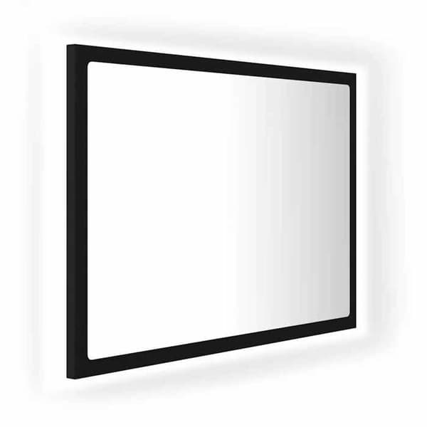 Maison Exclusive - Badeværelses LED-spejl Sort 60x8,5x37 cm Akryl