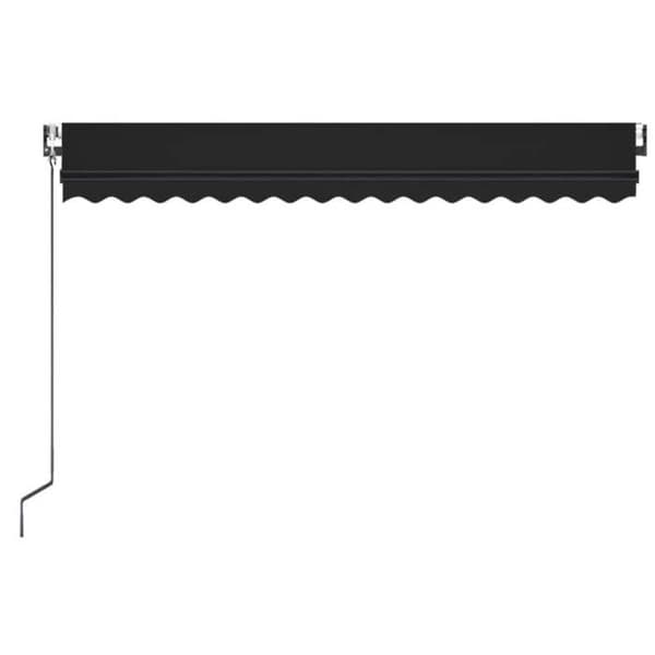 Maison Exclusive - Automatisk indtrækbar markise 400x350 cm Antracit
