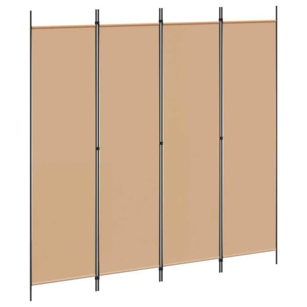 Paravent - MAISON EXCLUSIVE - 3 paneelia - Polyesteri - Metallikehys - Beige