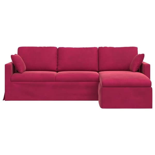 Maison Exclusive - Sofa Bordeaux 228 x 134 x 80 cm Velour