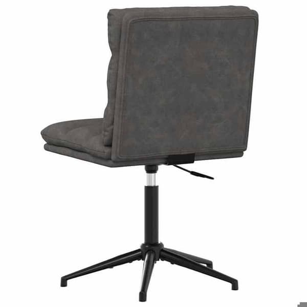 Maison Exclusive - Matstolar set om 2 svart konstläder