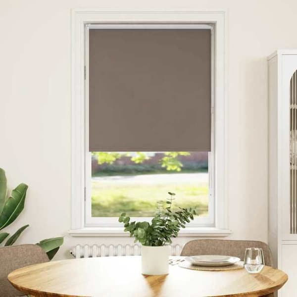 Maison Exclusive - Rullgardin mörkläggande kaffe 70x150cm tygbredd 65,7cm