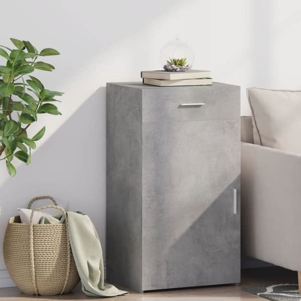 Maison Exclusive - Buffet grå beton 50x42,5x93 cm ingeniørtræ