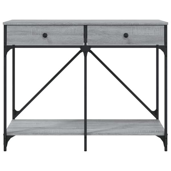 Maison Exclusive - Consolebord sonoma grå 100x39x78,5 cm ingeniørtræ