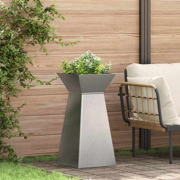 Maison Exclusive - Pelarplanter Silver 35 x 35 x 73 cm Rostfritt stål
