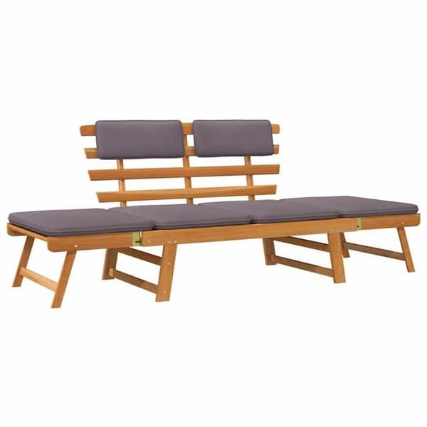 Maison Exclusive - Sengekøje med 2-i-1 pude 190 cm Solid akacietræ