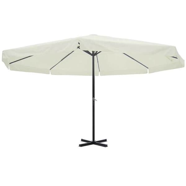 Maison Exclusive - Hvid Aluminium Parasol 500 cm