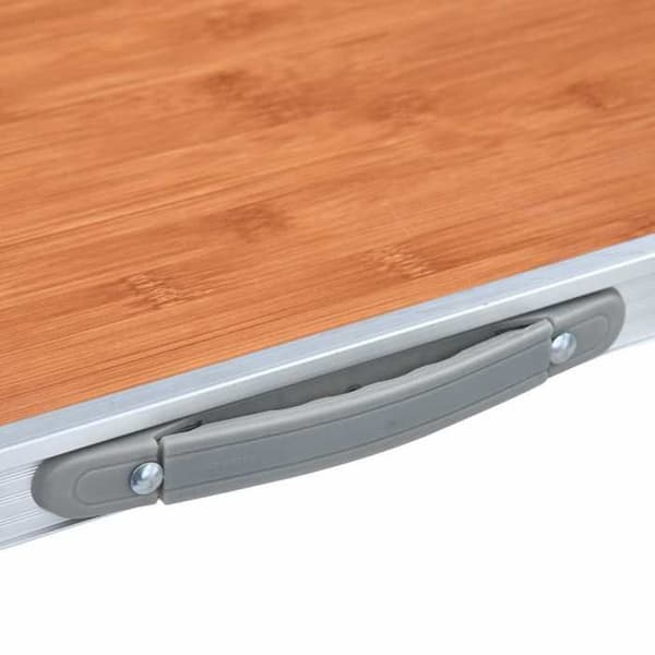 Maison Exclusive - Fällbord för camping med metallram 80x60 cm
