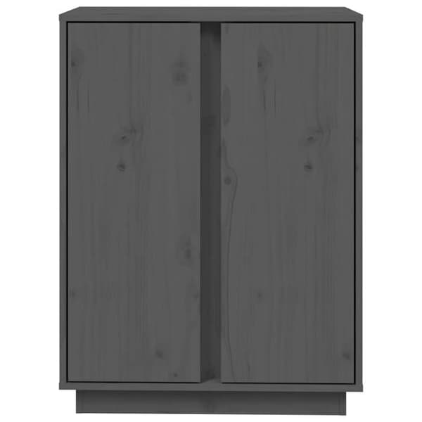 Buffé - EXKLUSIVT HUS - 60 x 35 x 80 cm - Massivt furu - Grå - Klassisk stil Grå