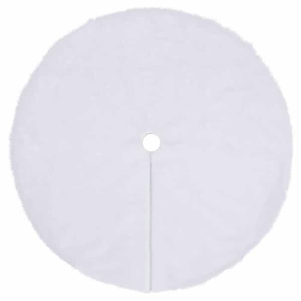 Maison Exclusive - Vit julgran kjol 90 cm i konstpäls Vit